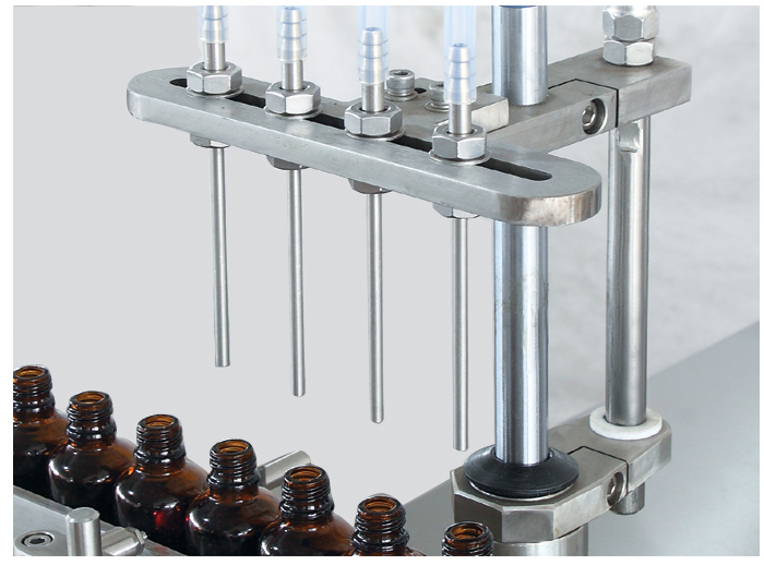 Automatic liquid Glass Bottle Washing Plugging Capping Filling Production Line 