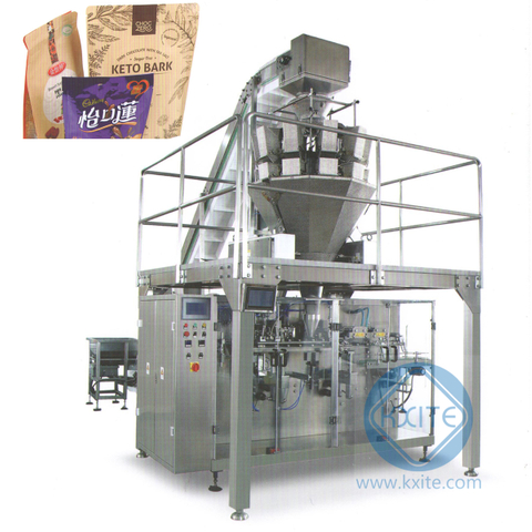 Automatic Auger Filler pet food Powder and Granule Particle stand up pouch Horizontal Packing Machine