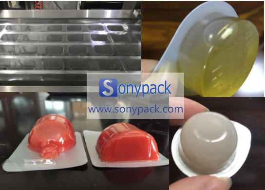 Automatic Drinking Yoghurt Honey Liquid Blister Filling And Sealing Machine