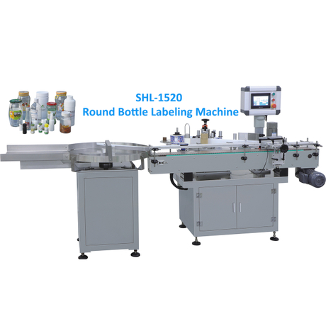 AutomaTIc Adhesive Two Sticker Flat Round Bottle Labeling Machine