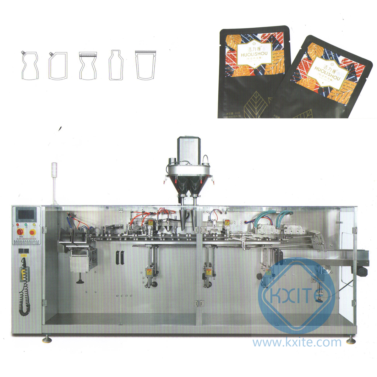 Automatic Pet Food/Veterinary Drugs /Laundry Detergent/Powder/Juice/Tea /Milk /Grain Granule Zipper Doypack Pouch Packaging Machine