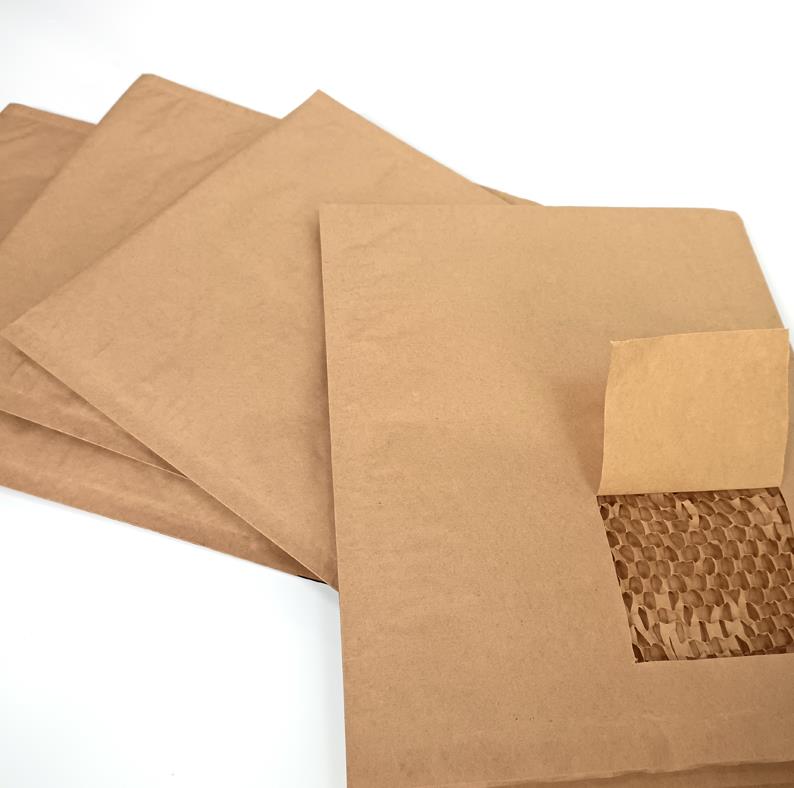 Eco Friendly Kraft Paper Padded Courier Delivery Envelope Honeycomb Paper Bag Making Machine